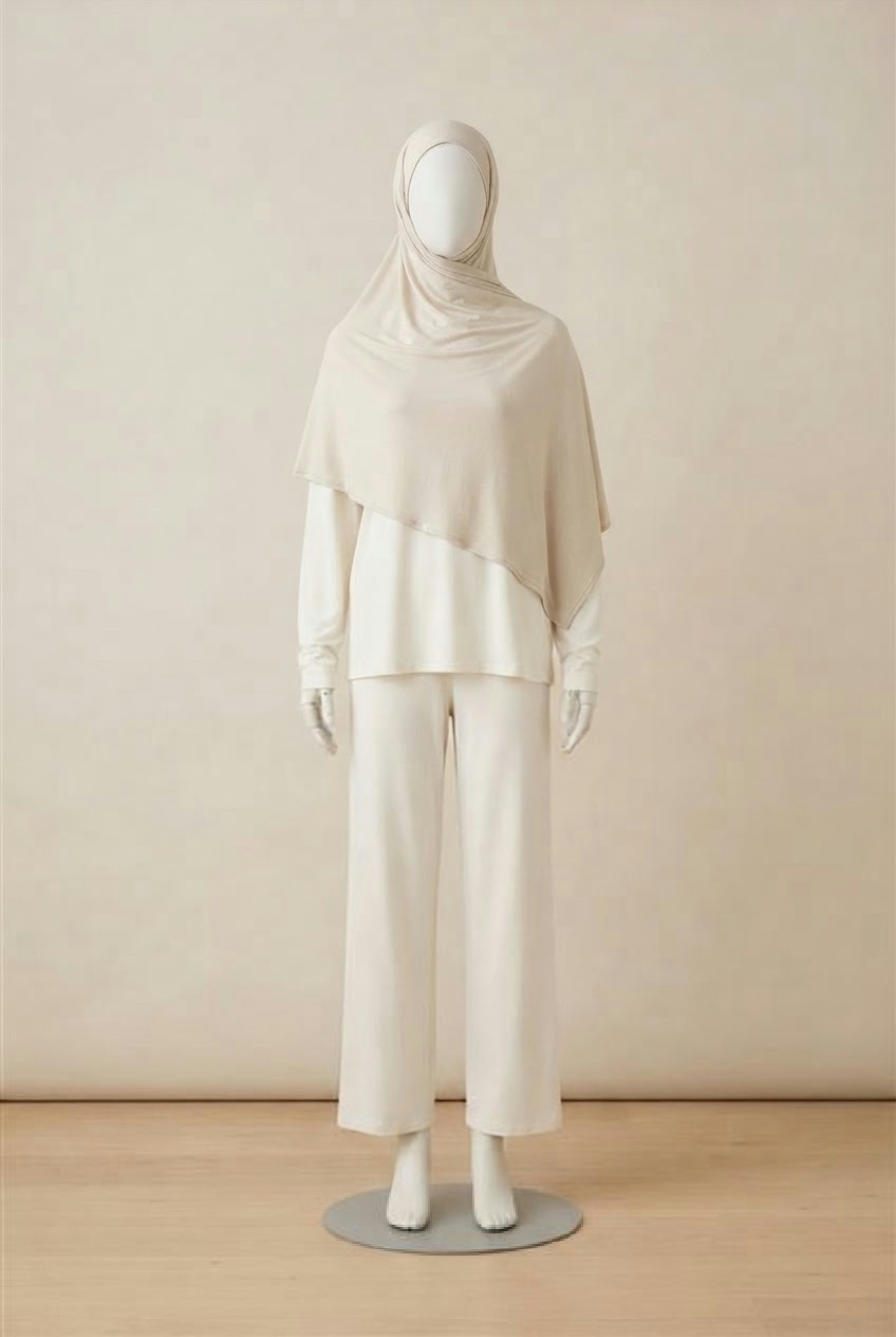 Mannequin in a jersey hijab